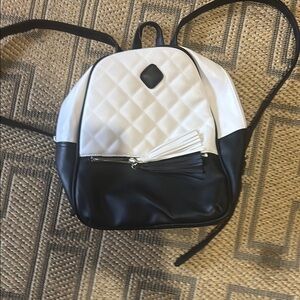 Chic Black and White Backpack